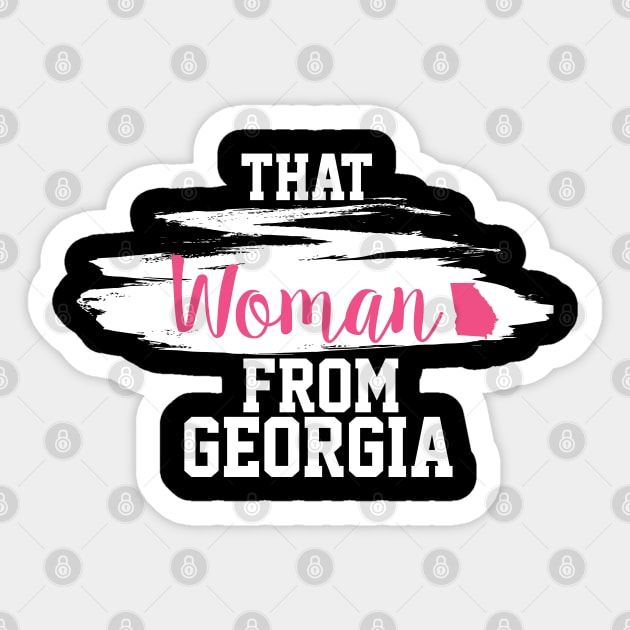 Stacey Abrams, That Woman From Georgia Sticker by VanTees